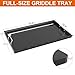 Full Size Griddle Insert for Weber Genesis II 400 Series Gas Grills, 6789 Flat Top Grill Griddle with Handles for Weber GS4 Genesis II E410 Genesis II LX 440 Series Gas Grill, Carbon steel, Black