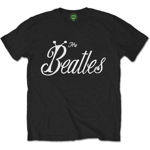 The Beatles Bug Logo Official Tee T-Shirt Mens Unisex (X-Large) Black