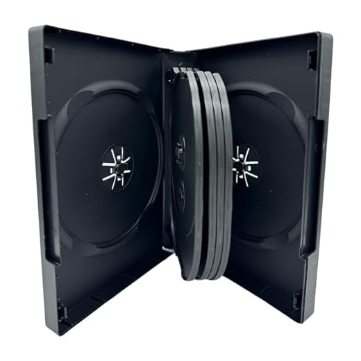 Dragon Trading Schutzhülle für 10 CDs, DVDs, Blu-Rays, mit 33 mm Rücken und Kunststoffhülle für Kunstwerke, Schwarz, 1 Stück