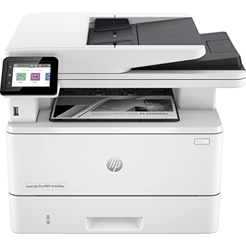 HP - LaserJet Pro 4102dw Inalámbrico Multifunction Blanco y negro Impresora, Fotocopiadora, escáner Dúplex