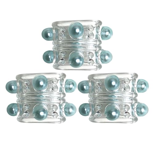 コックリング ペニス シリコン製 ペニスリング Yemax 大人のおもちゃ アダルトグッズ男性用 柔らかい 弾力 8mmビーズ付き シリコン コックリング 防水 着脱やすい ペニス リング こっくりんぐ ぺにすりんぐ 3点セット-グリーン - 画像1