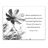 'When meditation is mastered, the mind.' Bhagavad Gita, Beautiful Blooming Flower Spiritual Healing...