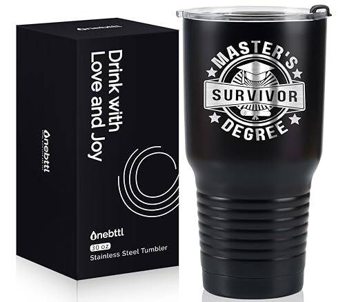 Master Degree and PHD Survivor, Stainless Steel Insulated Tumbler