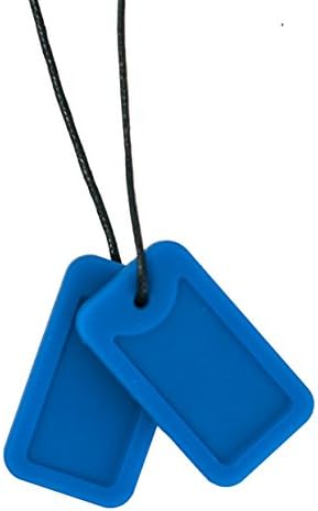 Chewigem Super Soft Camo Dog Tag Pendant - Discreet Sensory Chew for Anxiety Reduction & Improved Focus | Designed for Mild Mod Chewers with Sensory Processing Difficulties, Autism, ADHD | Kids & Adults