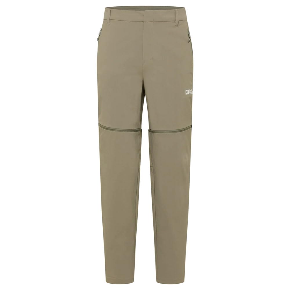 Jack Wolfskin Herren Hikeout Zip Off Pants M Wanderhose, Stone, 54 EU