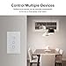 SONOFF Smart Light Switch，2.4GHz WiFi Touch Smart Wall Switch for Lights, Light Switch Smart Life Works with Alexa and Google Home, Interruptor Inteligente Neutral Wire Required, 3 Gang 1 Way TX T0