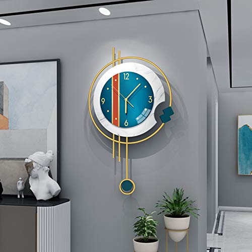 Horloges murales silencieuses à quartz sans tic-tac métal - 6