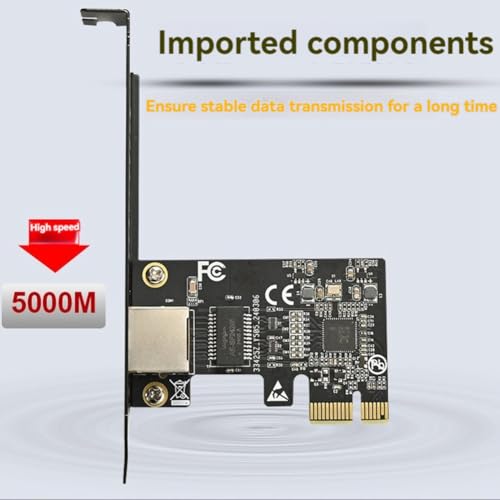 5GB PCIE Tarjeta de Red PCI Express X1 a RJ45 Gigabit Ethernet Servicio 10/100/1000M/2.5G/5G para PC miniatura 4