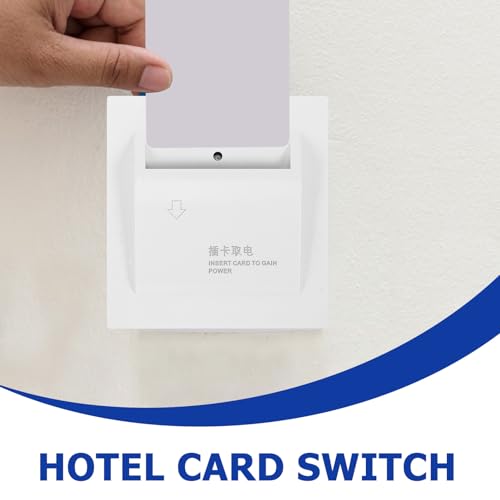 Interruptor de tarjeta para energía en hotel con panel de PC blanco práctico 7