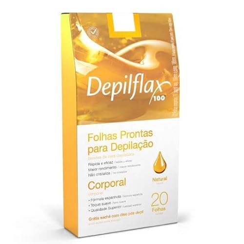 Kit 2 Cx de Folhas Prontas Para Depilação Corporal Depilflax