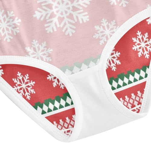 Girls' Sport Panties Organic Cotton Toddler Underwear for Toddler Snowflakes 5