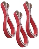 Vaticas 2 x 72 Inch 36 Grit Ceramic Sanding Belts, Metal Grinding Belts for metalworking sharpening sanding belt, 3 Pack