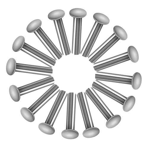 CIYODO Craft Rivets Set 200pcs Brazier Marine Rivets Round Stainless Steel Fasteners Metal Fasteners