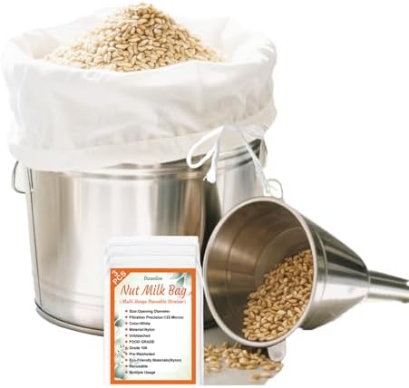 Brew Bag Strainer for Juicing Ultra Fine Pulp Mesh Strainer Rennet for Cheese Colanders & Food Strainers Grape Wine