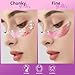 Teenitor Face Glitter, 2pcs Pink Body Glitter Gel, 20g/0.7oz Makeup Glitter for Face, Body, Eye, Hair Glitter Gel, Pink Glitter Gel for Face & Body - 2 Sizes, Festival Glitter Gel