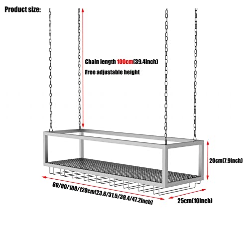 Supports de rangement suspendus pour verres à vin pour gagner de la place - 4