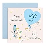 Central 23 Carte Anniversaire Drôle Épouse Humain Mignon Partenaire Amour Avec Autocollants Par