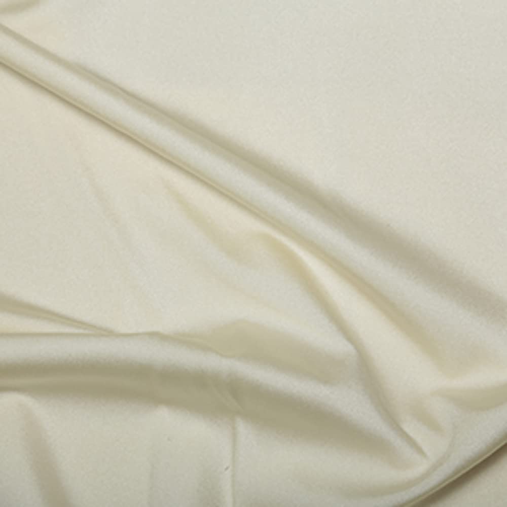 Oh Sew Crafty Limited Ivory Plain All Way Stretch Lycra Fabric Nylon Spandex Dress Dance Wear 150Cm Wide (Per Metre) (Ivory)