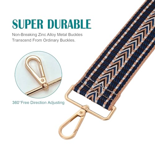 Image of Strap Purse Crossbody Bag Strap Replacement Metal Swivel Hook Shoulder Strap Guitar Strap for Crossbody Bag /luggag