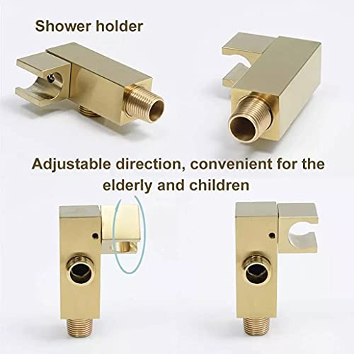 Ensemble de douche dissimulé or brossé fini les variations thermiques - 8