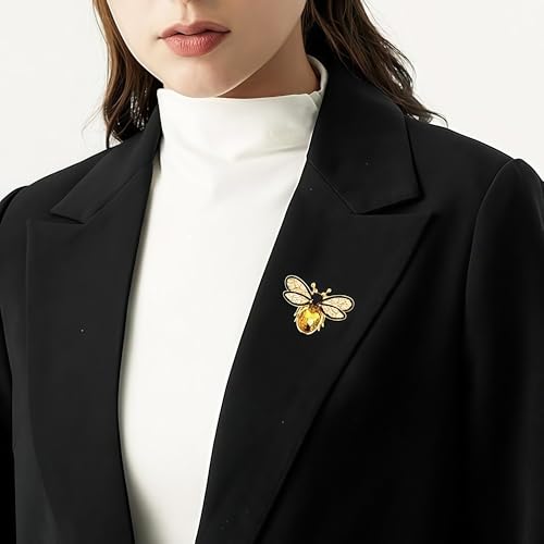 Image of 2Pcs Sexy Red Lips Brooch Rhinestone Quiet Gestures Statement Brooches Lapel Pins Elegant Dress Accessories Suit Tie Art Deco Fashion Cubic Zirconia Jewelry Lover Gift for Women Girls