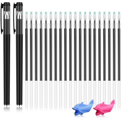 WANFRES Grooved book magic pens for kids disappearing ink pens and reusable grooved handwriting practice or grooved writing books for kids 3-5, children magic copy books, invisible ink pen refills.