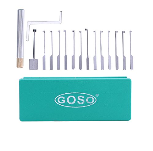 QiDAi Dimple Lock Pick Kit, Double Ended Kaba Door Lock, Opening Tool for Beginner and Locksmith (GOSO), Colorful