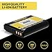 PATONA EN-EL23 Akku 1700mAh / 3.8V / 6,5Wh kompatibel mit Nikon Coolpix B700 P900 P900S P610 P610S P600 S810c Ersatzakku für folgende Modelle ENEL23 EN EL23 EL 23