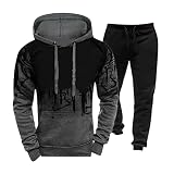 tohole Herren Sweatshirt Warnschutz Arbeitspullover Langarm Kapuzenpullover Workwear Qualität Reflektierenden Aufdruck Mit Print Pullover Reflektierende