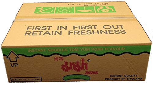 MAMA Tom Yum Pork Flavor Instant Ramen Noodles 30 Pack - Thumbnail 4
