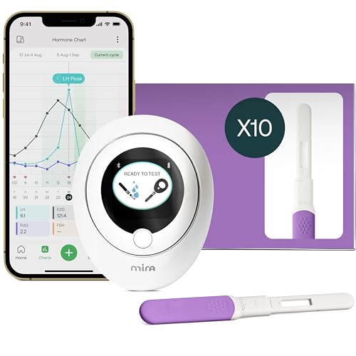 Image of Mira Max Fertility Monitor & Ovulation Test Kit for Women, at-Home Hormone Tracker for LH, PdG & E3G, Digital Hormone Analyzer with 10 Test Wands, 7x More Accurate Than Other Fertility Trackers