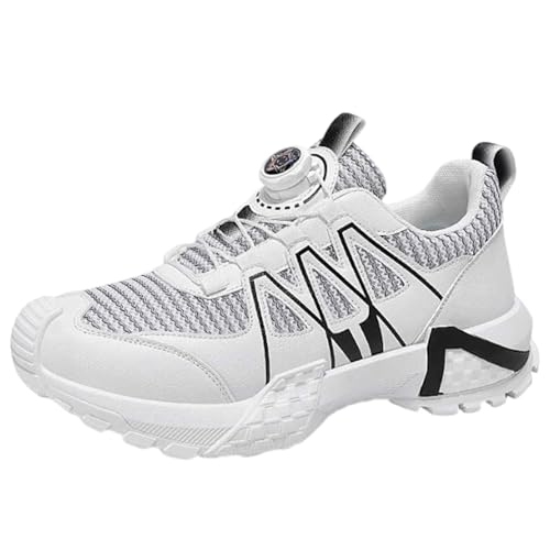 Leichtrit Zapatos de Golf Impermeables para Hombre,Zapatillas de Entrenamiento de Golf,Men Comfortable Golf Sneakers Outdoor,Transpirables,Arch Fit,para Entrenamiento al Aire Libre