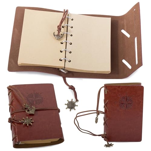 PARENCE. Carnet de Voyage Rétro Vintage 15x10cm – Agenda & Carnet de Notes en Cuir Écologique...