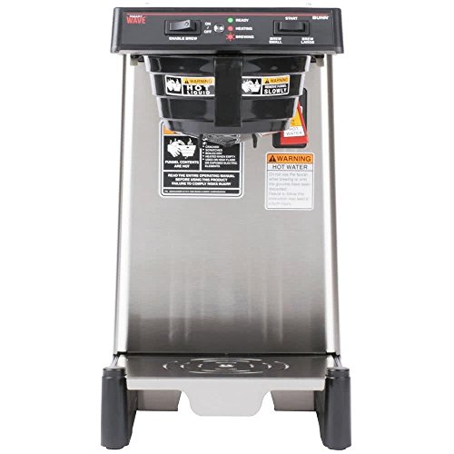 Bunn-O-Matic 39900.0006 Wave15-Aps Smartwave Low Profile Wide Base Coffee Brewer, 120 V, Each #TOP25