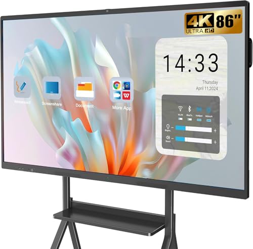 85 4K UHD Interactive Touch Whiteboard for Business