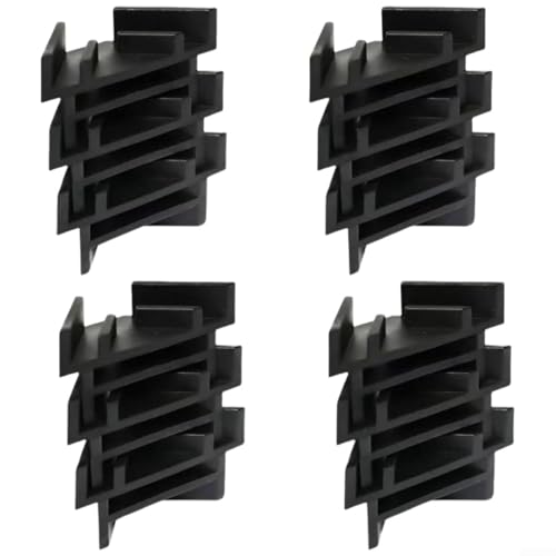 Lot de 16 plateaux empilables pour lyophilisateur, étagère de stockage des aliments en plastique, entretoises sûres, support de plateau empilable, outil d'organisation de cuisine (noir)