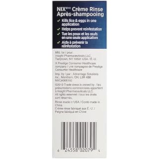 Nix Creme Rinse with Nit Removal Comb - 56gm - Effective Head Lice Treatment