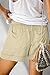 KISSMODA Women's Fashion Summer Pure Basic Beach Shorts Casual Short Pants Beige XL