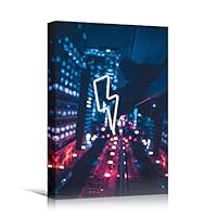 Canvas Wall Art Light Quotes Bedroom Industrial Inspirational Modern Art Multicolor Neon Photography Quotes Urban - 12x18 inches