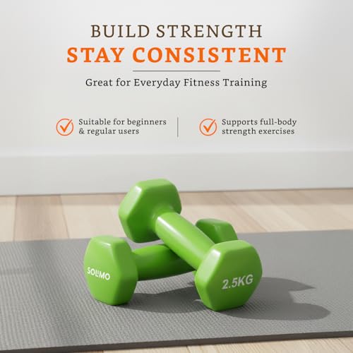 Image of Amazon Brand - Solimo Vinyl Dumbbell