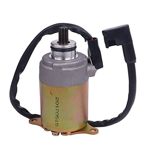 Glixal GY6 125cc 150cc Starter Motor with Wire for 4-Stroke 152QMI 157QMJ Scooter Moped ATV Go-Kart Engines