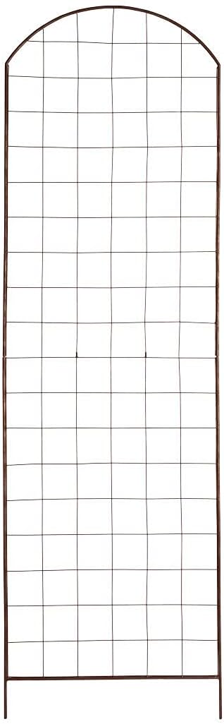 Gardener's Supply Company Jardin Flower Trellis | Sturdy Tall Growing Support for Climbing Plants, Clematis & Other Vining Flowers | Easy to Install Outdoor Lattice Fence (7 ft x 25-1/2" W)