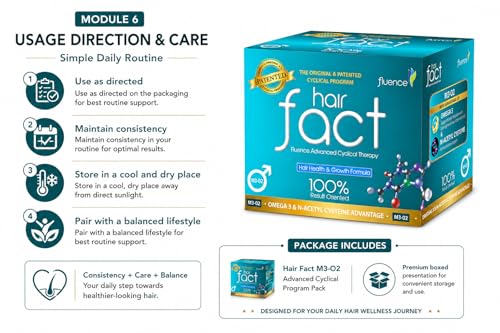 Image of Hair Fact Fluence (M3-O2) Advanced Cyclical Therapy Kit for Men
