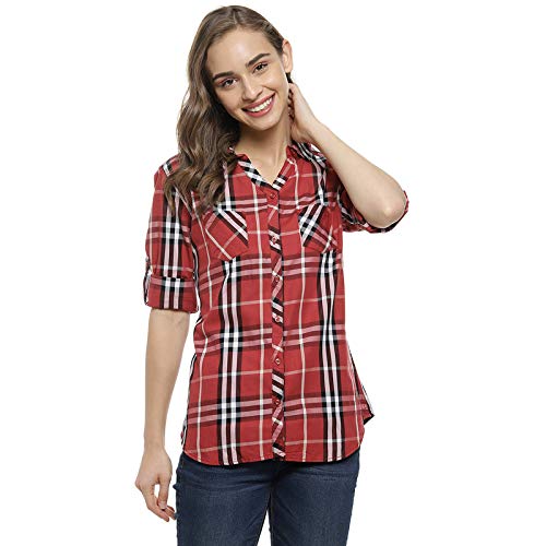 Image of PINACOLADA Women's Checkered Casual Shirt