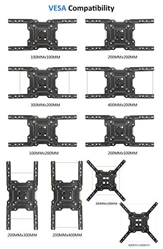 Soporte móvil para TV de 17 a 50 pulgadas, ajustable y con ruedas miniatura 6