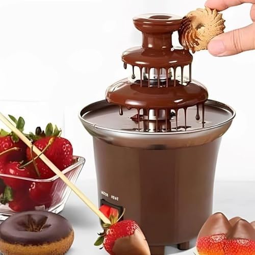 Mini Máquina Cascata de Chocolate Fondue Elétrica 500g Portátil –...