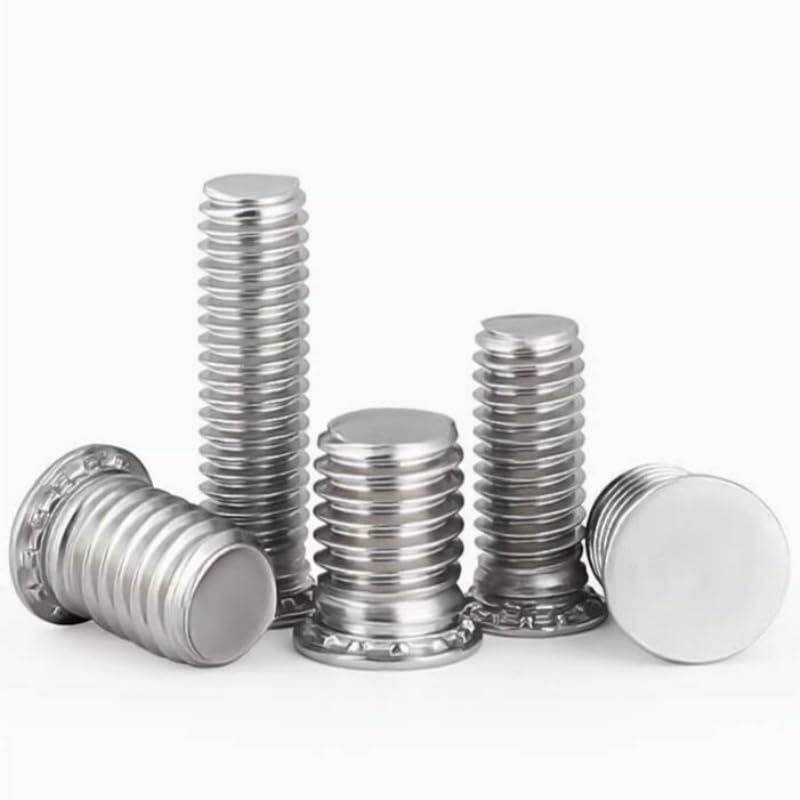 20/40/100/200 Sztuk Wkręty Samozaciskowe Szpilki Nit Dociskowy FHS 304 Ze Stali Nierdzewnej Śruba M3 M4 M5 M6 M8 Z Łbem Płaskim(30mm,M3-200pcs)