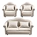 Toddmomy 1 12 Scale Doll House Furnitures 3pcs Sofa Miniature Dollhouse Toy Parlor Bedroom Decoration Accessories