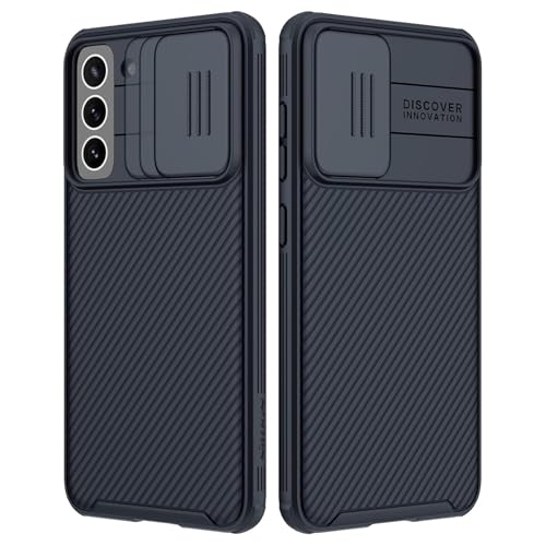 Image of Nilkin Classic Series Compatible for Samsung S21 FE (S21FE) Case with Camera Cover, [Camera Lens Protector] [Scratch-Resistant] [360 Full Protection] Shockproof Slim Phone Case (Black, S21-FE)