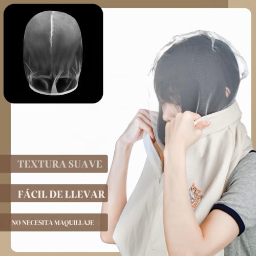 Fundas protectoras de maquillaje ligeras y aireadas de gasa de nailon reutilizables 2